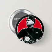 Badge Rond 5 Cm Benito Mussolini (Devant & derrière)