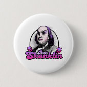 Badge Rond 5 Cm Benjamin Skanklin (Devant)