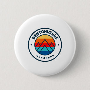 Badge Rond 5 Cm Bentonville Arkansas Ski Snowboard Famille Sk