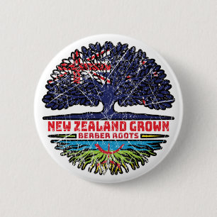 Badge Rond 5 Cm Berber Amazigh New Zealander