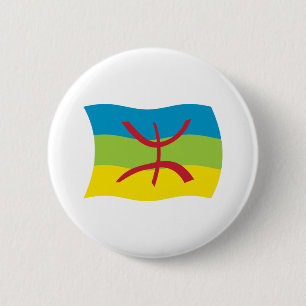 Badge Rond 5 Cm Berber People Flag Button