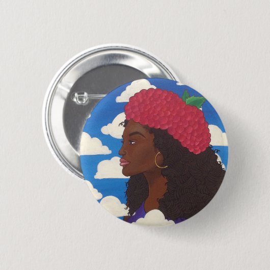 Badge Rond 5 Cm Béret de Raspbutton (Devant & derrière)