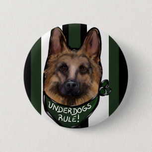 Badge Rond 5 Cm Berger Allemand Underdog