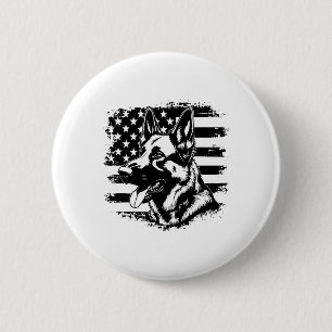 Badge Rond 5 Cm Berger Allemand Usa Drapeau Sungels Patriotique 4e