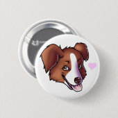 Badge Rond 5 Cm Berger australien (Devant & derrière)