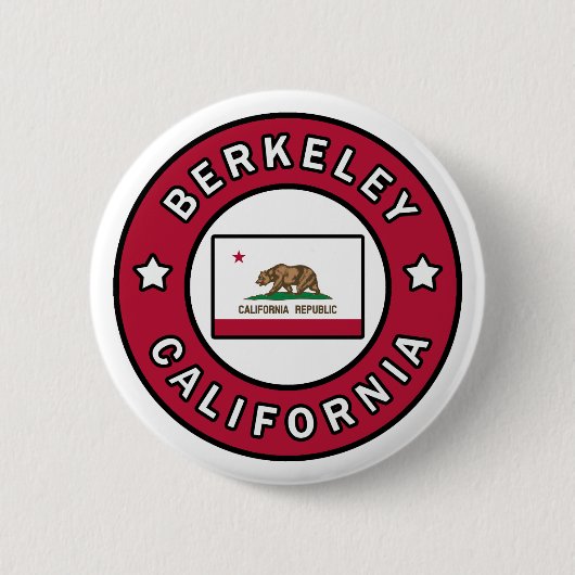 Badge Rond 5 Cm Berkeley Californie (Devant)