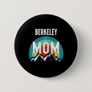 Badge Rond 5 Cm Berkeley Maman Maman Maman Maman Fête des mères