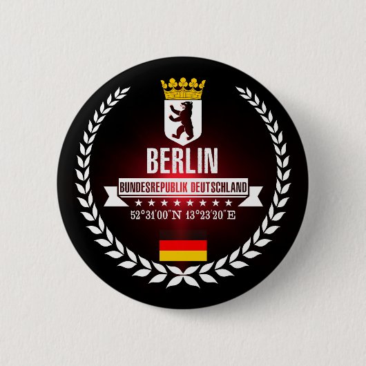 Badge Rond 5 Cm Berlin (Devant)