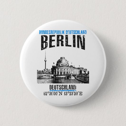 Badge Rond 5 Cm Berlin (Devant)