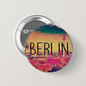 Badge Rond 5 Cm Berlin, cercle (Devant & derrière)