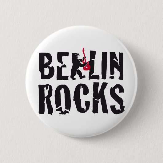 Badge Rond 5 Cm Berlin rocks (Devant)