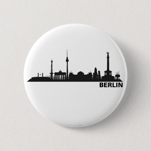 Badge Rond 5 Cm Berlin Skyline Fekbutton (Devant)