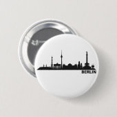 Badge Rond 5 Cm Berlin Skyline Fekbutton (Devant & derrière)