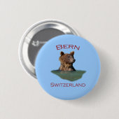 Badge Rond 5 Cm Berne, Suisse (Devant & derrière)