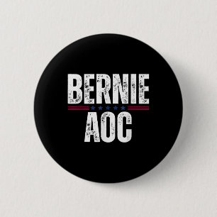 Badge Rond 5 Cm Bernie Aoc 2028 Bernie Sanders Alexandria Cortez P