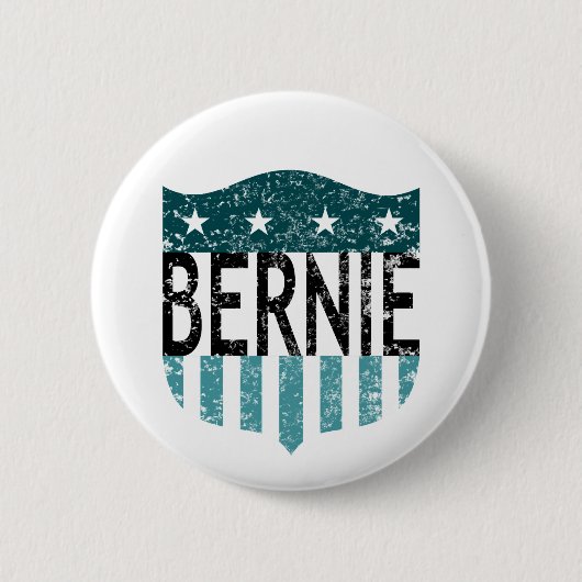 Badge Rond 5 Cm BERNIE étoiles et rayures (Devant)