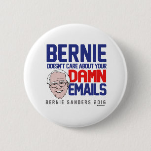Badge Rond 5 Cm Bernie ne s'inquiète pas de vos emails