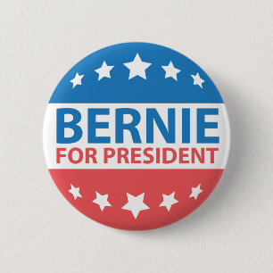 Badge Rond 5 Cm Bernie pour le président