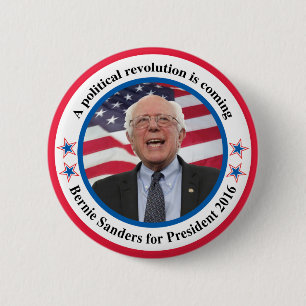 Badge Rond 5 Cm Bernie pour le président
