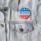 Badge Rond 5 Cm Bernie Pour Président (En situation)
