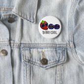Badge Rond 5 Cm Berry Cool Funny Fraise Blueberry Pun (En situation)