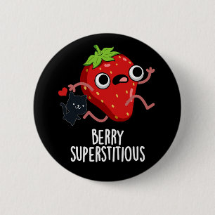 Badge Rond 5 Cm Berry Superstitieux Fruit Pun Dark BG