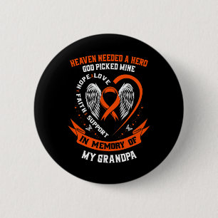 Badge Rond 5 Cm Besoin D'Un Héros Que Dieu A Choisi Mon Mémor De G