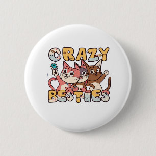 Badge Rond 5 Cm Besoins fou Prendre des selfies amusants Travail B
