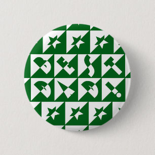 Badge Rond 5 Cm Best Dad Wild Text in Green