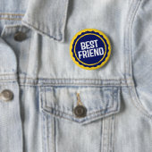 Badge Rond 5 Cm Best Friend. (En situation)