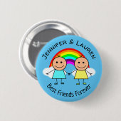Badge Rond 5 Cm Best Friends Forever (Devant & derrière)