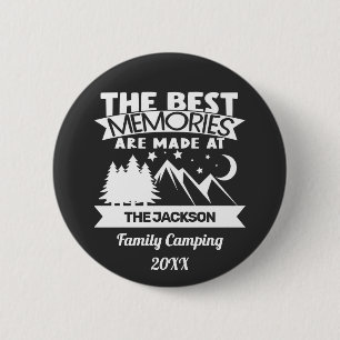 Badge Rond 5 Cm Best made at family camping custom