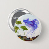 Badge Rond 5 Cm Bêta bleu (Devant & derrière)