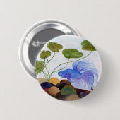 Badge Rond 5 Cm Bêta bleu (Devant & derrière)