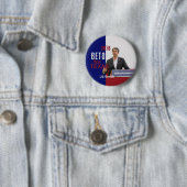 Badge Rond 5 Cm BETO O'Rourke le Texas 2018 (En situation)