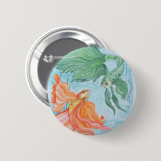 Badge Rond 5 Cm Betta Dance (Devant & derrière)