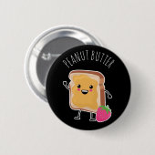 Badge Rond 5 Cm Better Together (PB & J) : Beurre d'arachide (Devant & derrière)