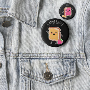 Badge Rond 5 Cm Better Together (PB & J) : Beurre d'arachide