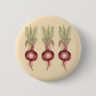 Badge Rond 5 Cm betterave
