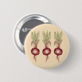 Badge Rond 5 Cm betterave (Devant & derrière)