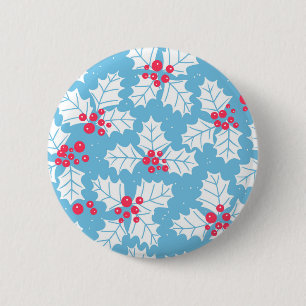 Badge Rond 5 Cm Beurre creux sur bleu