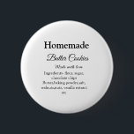 Badge Rond 5 Cm Beurre fait maison biscuits faits avec amour ajout<br><div class="desc">Conception</div>