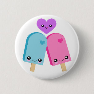 Badge Rond 5 Cm BFF BFF Kawaii Buttons