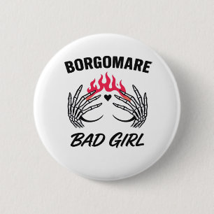 Badge Rond 5 Cm Bgm Bad Girl II - Skeleton Heart Hands