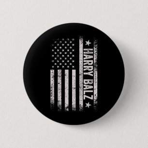 Badge Rond 5 Cm Bheimer 2024 Harris W Usa Drapeau politique