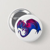 Badge Rond 5 Cm Bi Pride Dragon (Devant & derrière)