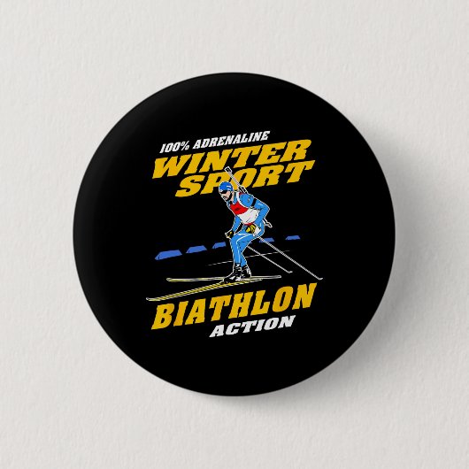 Badge Rond 5 Cm Biathlon 8 (Devant)