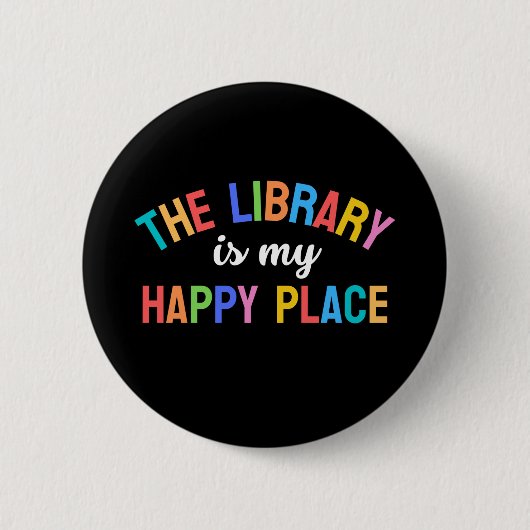 Badge Rond 5 Cm Bibliothécaire (Devant)