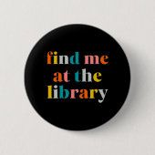 Badge Rond 5 Cm Bibliothèque (Devant)