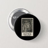 Badge Rond 5 Cm Bibliothèque de l'Autriche Styrie de l'abbaye (Devant & derrière)